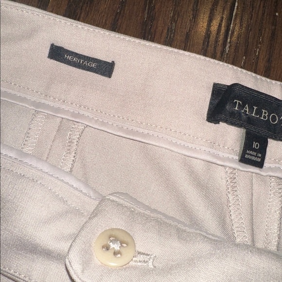 Talbots heritage tan Dress Pants size 10 - Picture 5 of 9
